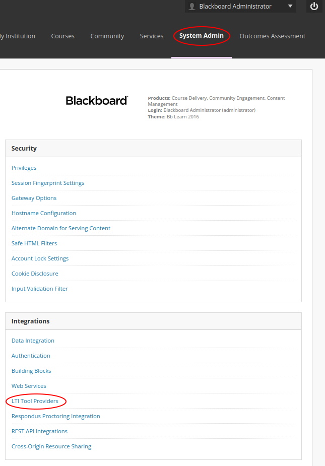 Blackboard connect step 1