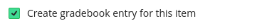 Blackboard enable gradebook entry